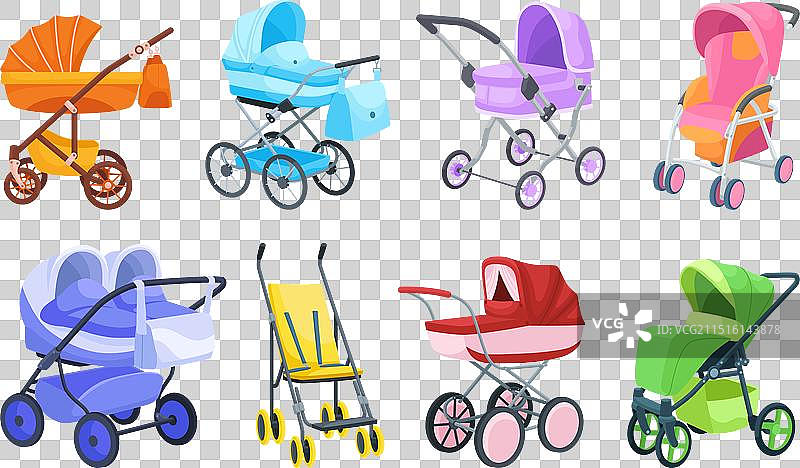 卡通婴儿车图片素材