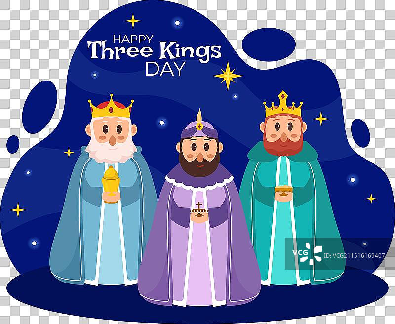 三王节快乐信仰的神性图片素材