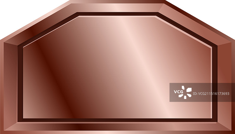 显示副本的空白金属铜牌图片素材