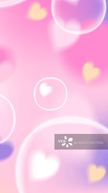 带有Y2K粉色光环的可爱卡哇伊故事背景图片素材