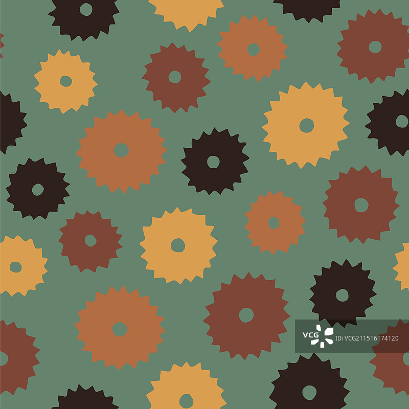 齿轮无缝图案设计图片素材