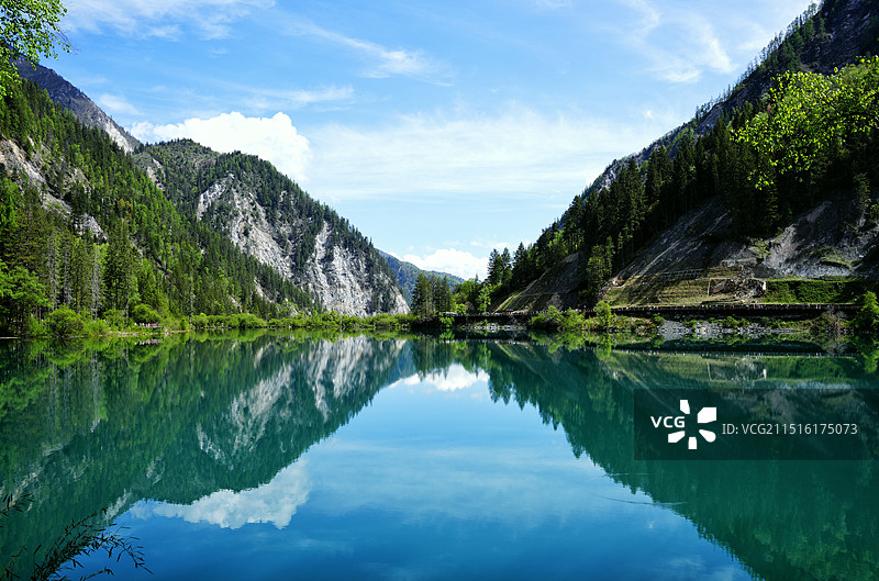 阿坝州九寨沟县嫩恩桑措旅游景区图片素材