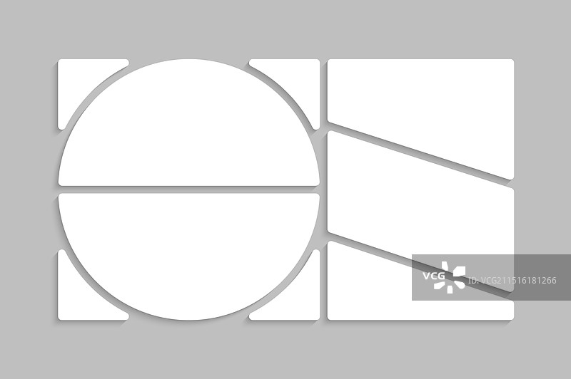 包含五个相框图像照片的拼贴模板图片素材