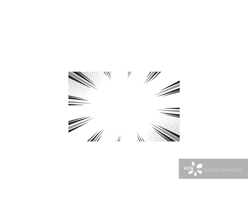 黑白放射线条漫画风格图片素材