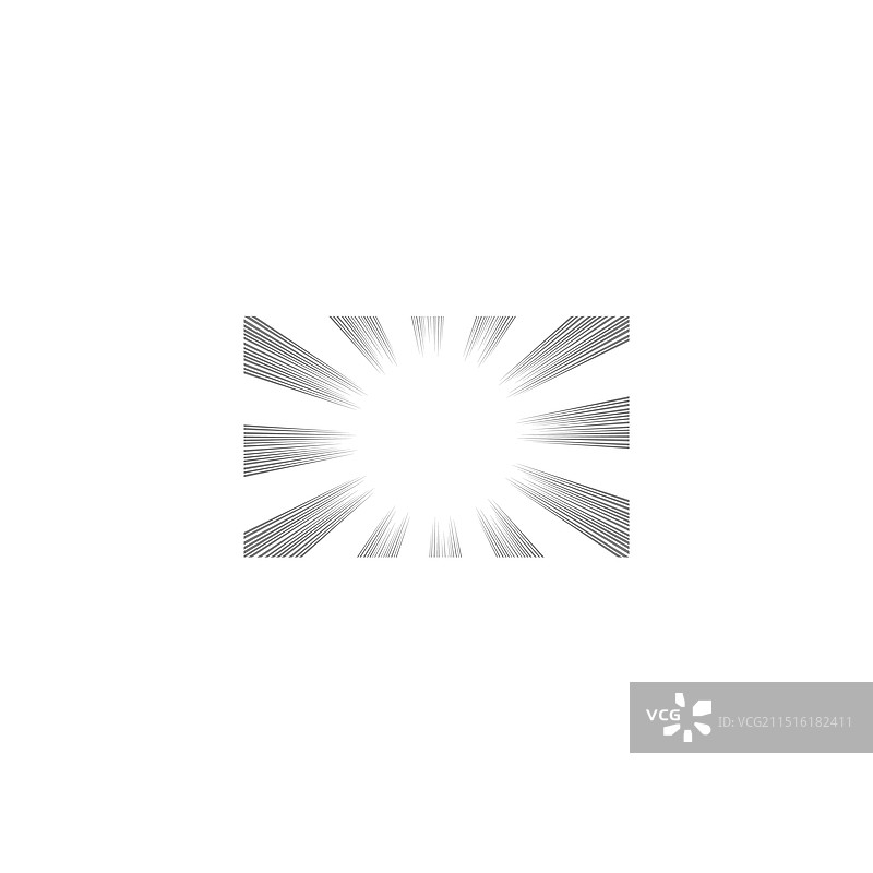 用于漫画书的放射状线条背景图片素材
