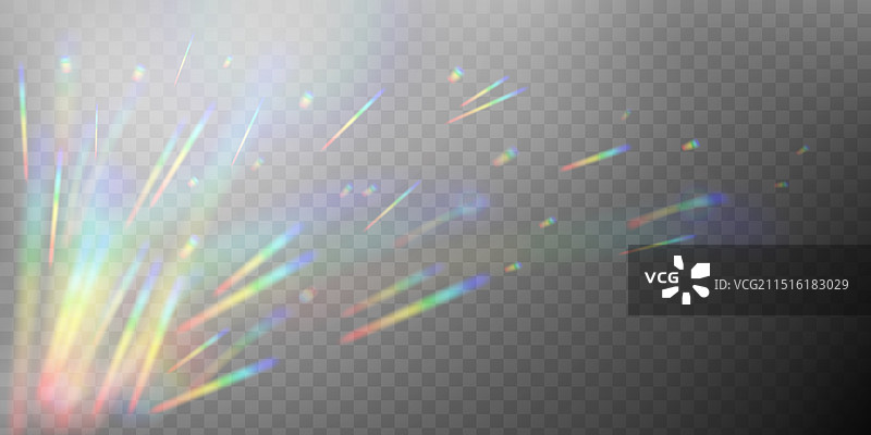 明亮彩虹光抽象彩虹角图片素材