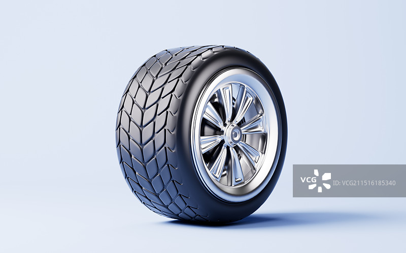 汽车轮胎三维渲染图片素材