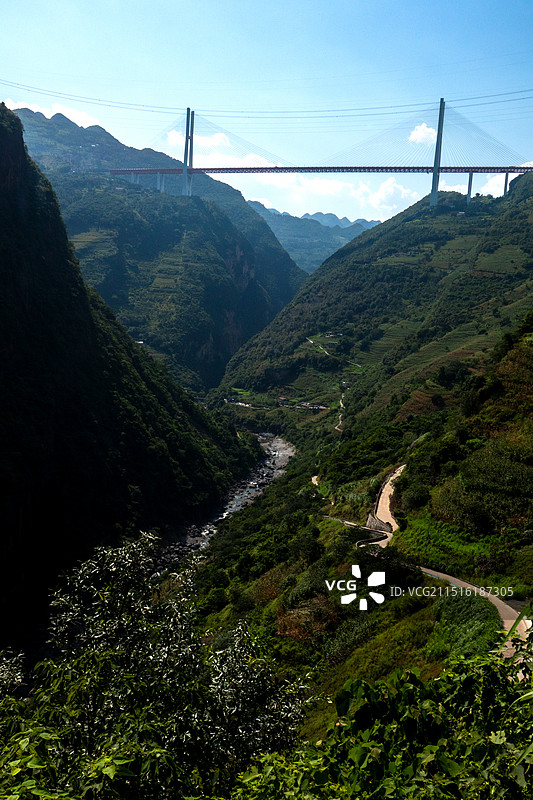 北盘江大桥（一桥连两省）图片素材