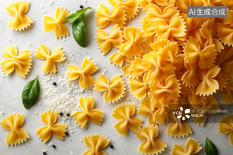 【AI数字艺术】特色面食意大利蝴蝶面图片素材