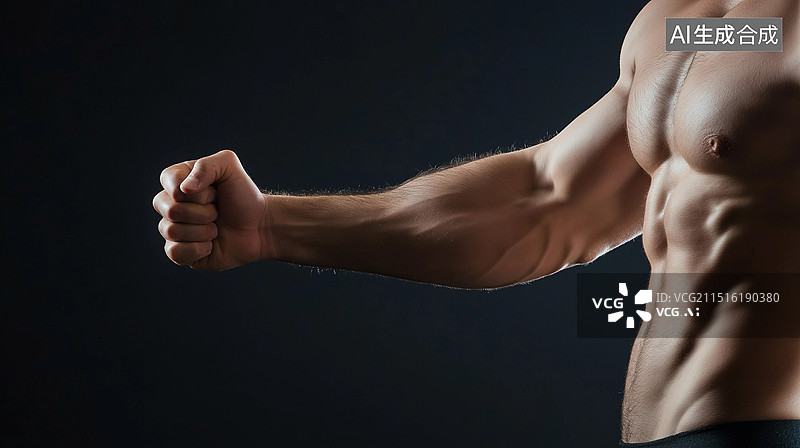 【AI数字艺术】健身男性的手臂图片素材
