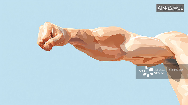 【AI数字艺术】健身男性的手臂图片素材