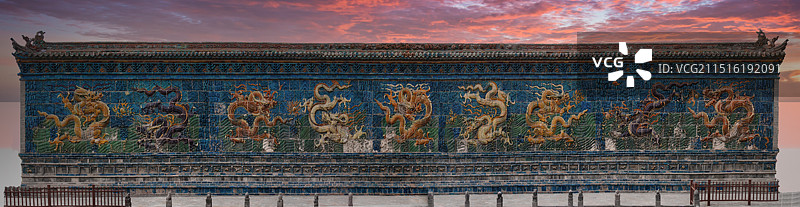 大同九龙壁图片素材