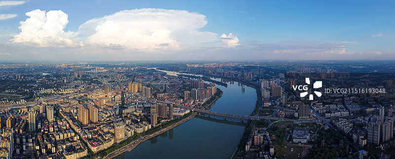 湖南省衡阳市湘江风光航拍图片素材