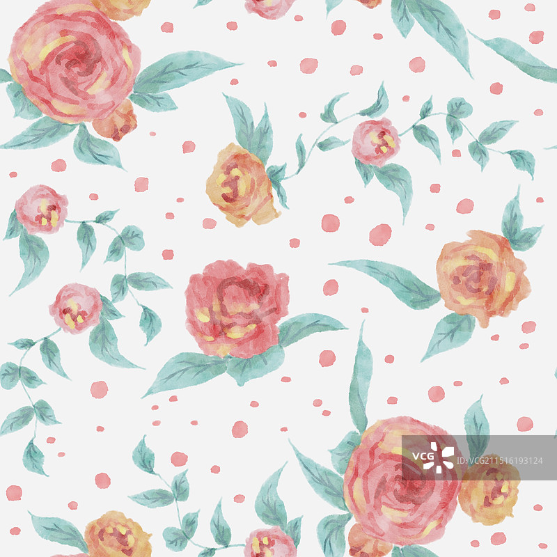 玫瑰花布无缝衔接图案图片素材