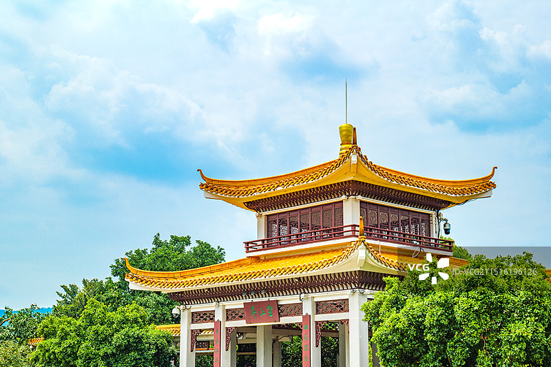 湖南省长沙市橘子洲头望江亭图片素材