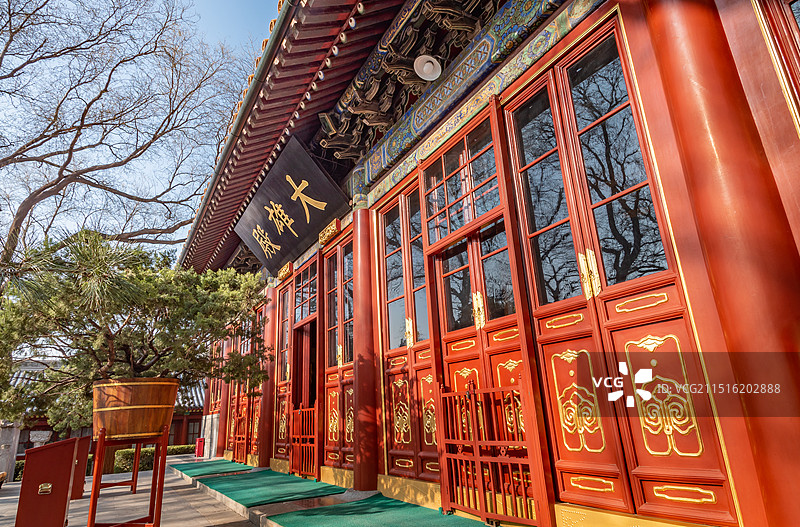 北京西城广济寺大雄宝殿图片素材