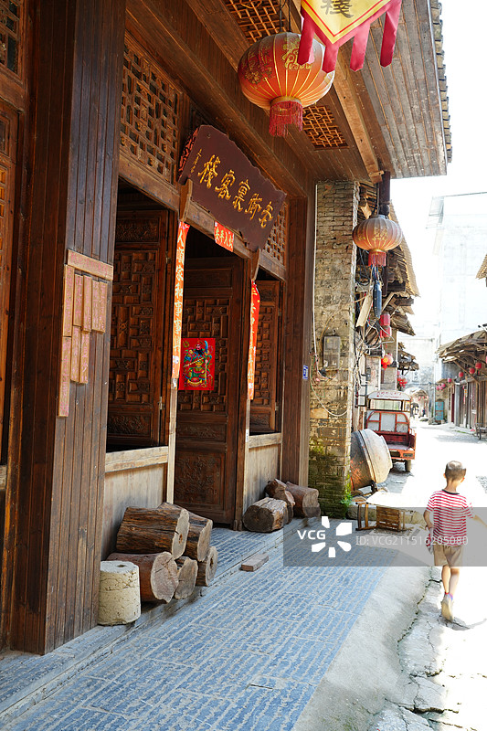 桂林灵川县大圩古镇景区图片素材