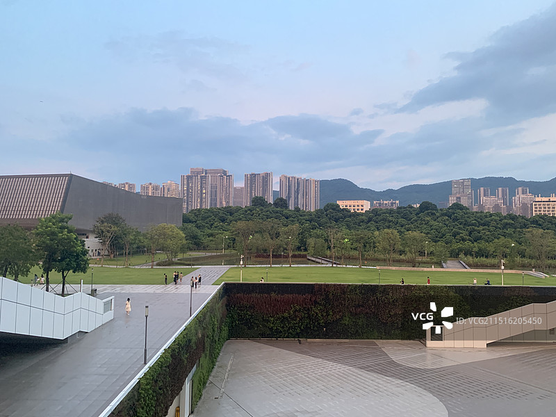 深圳大学城市天际线图片素材