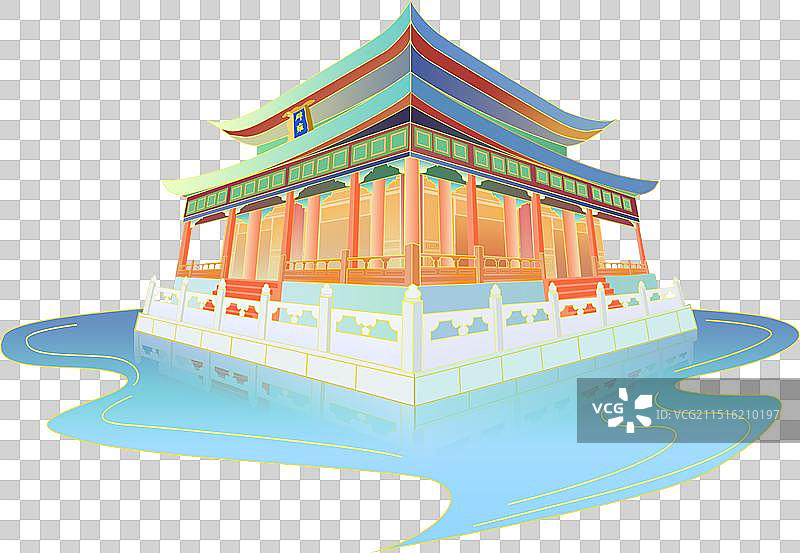 国潮建筑北京国子监辟雍正图片素材