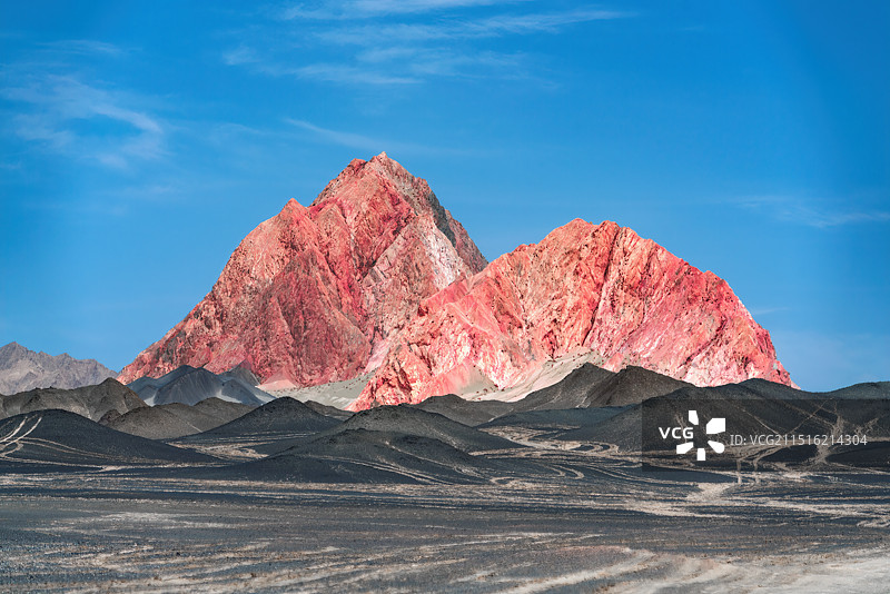 红色屏障——胭脂山图片素材