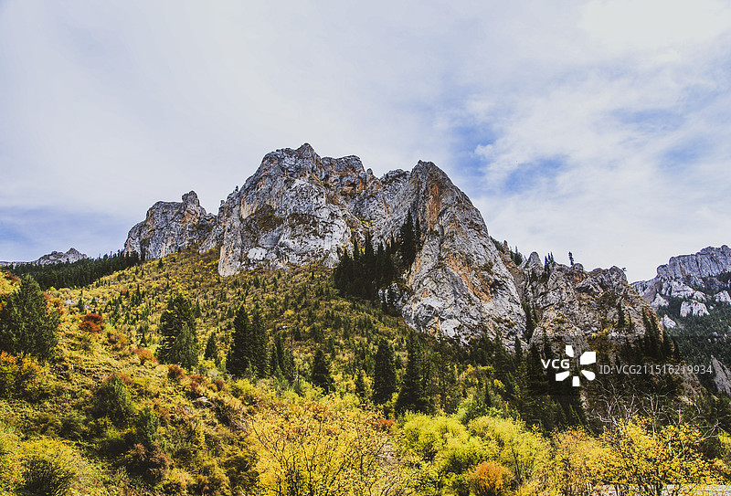 甘南碌曲县则岔石林景区图片素材
