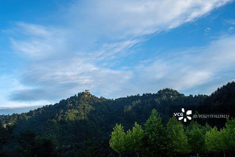 河南省洛阳市栾川县三川镇抱犊寨景区望牛岭风景美如画图片素材
