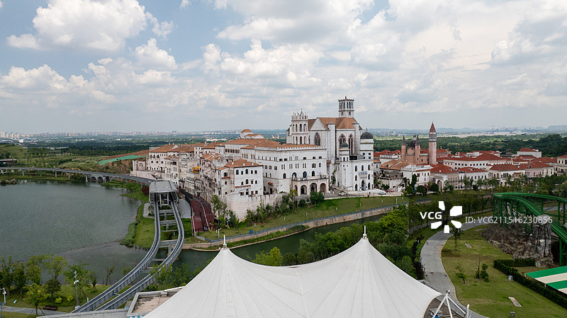 长沙大王山片区华谊小镇欢乐水世界图片素材