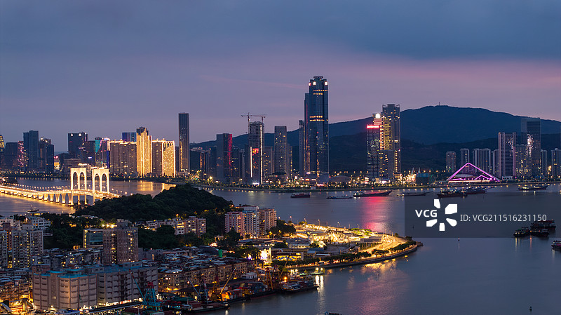 珠海横琴港澳 凯旋门广场图片素材