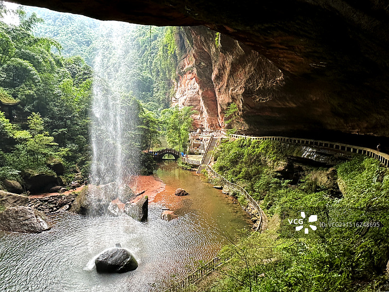 四川省沐川县永福镇沐川竹海“潇洞飞虹”图片素材