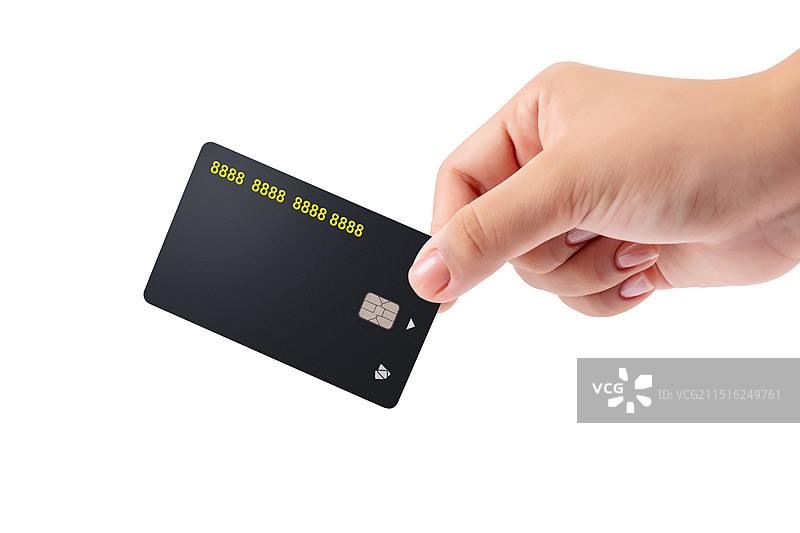 拿在手里的信用卡图片素材