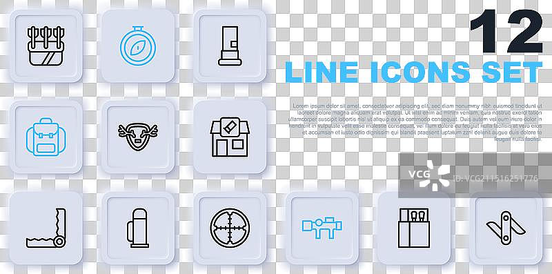 打开的火柴盒火柴瑞士军刀图片素材