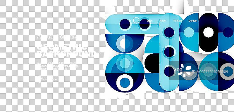 简单的圆圈和圆形元素图案图片素材