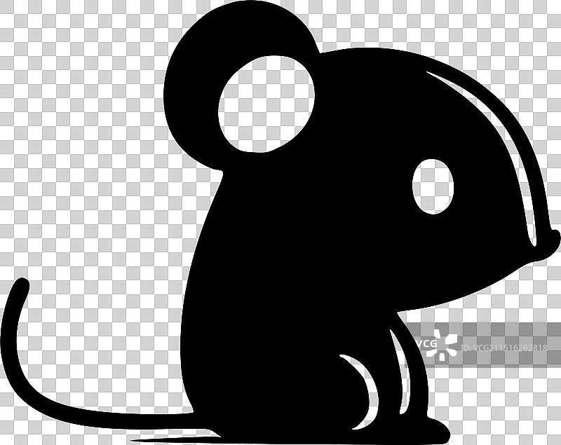 高品质鼠标Logo设计，适用于T恤图片素材