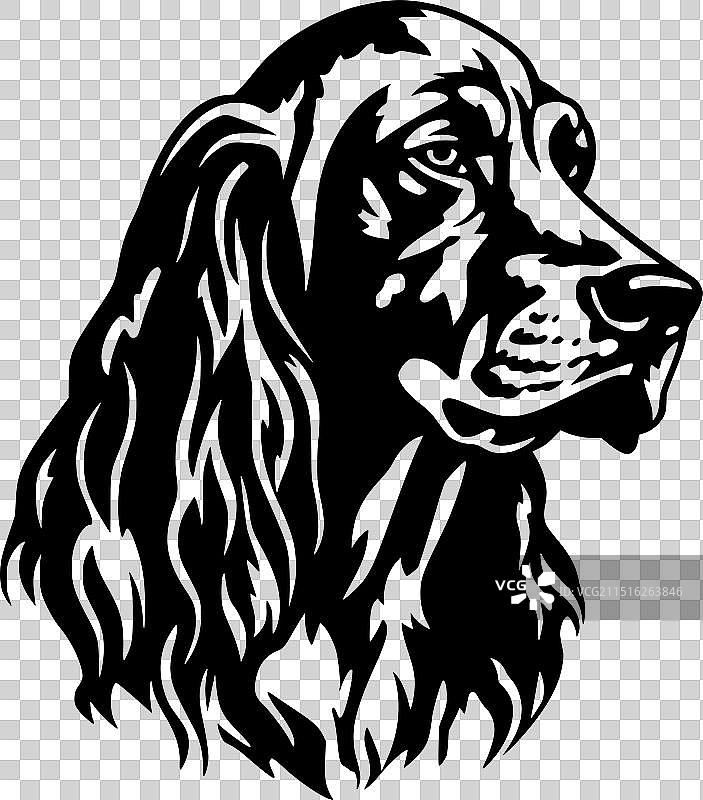 罗德西亚脊背犬黑白隔离图标图片素材