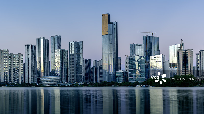 长沙梅溪湖金茂大厦建筑群图片素材