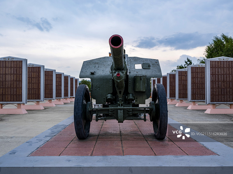 胜利公园苏联二战武器图片素材