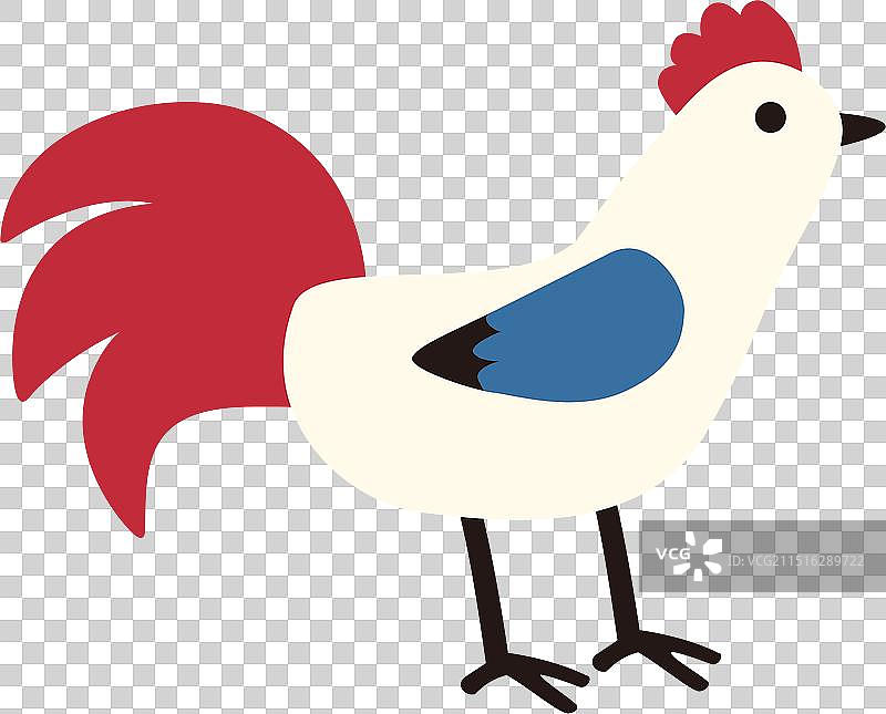 复古简约大公鸡图片素材