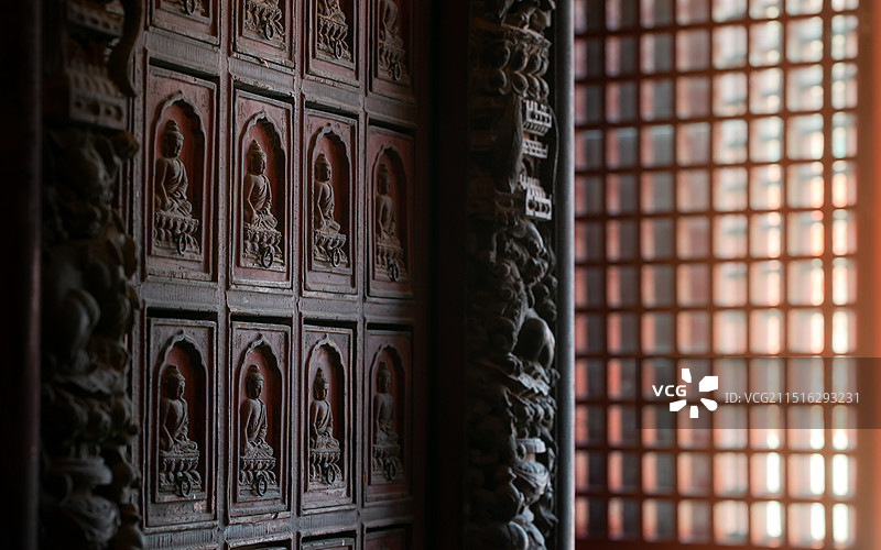 智化寺里的转轮藏图片素材