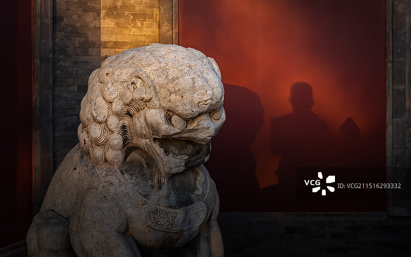 智化寺的秋天与光影图片素材