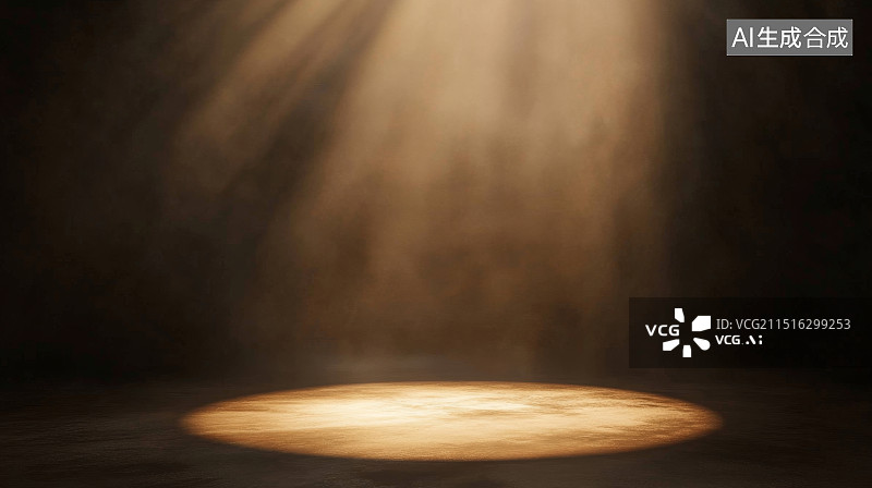 【AI数字艺术】聚光灯下的舞台图片素材