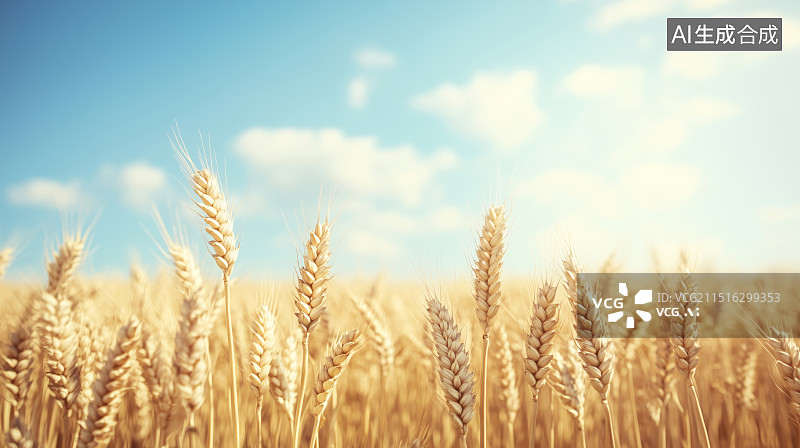 【AI数字艺术】麦田麦穗图片素材