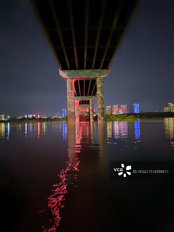 嘉陵江夜景图片素材