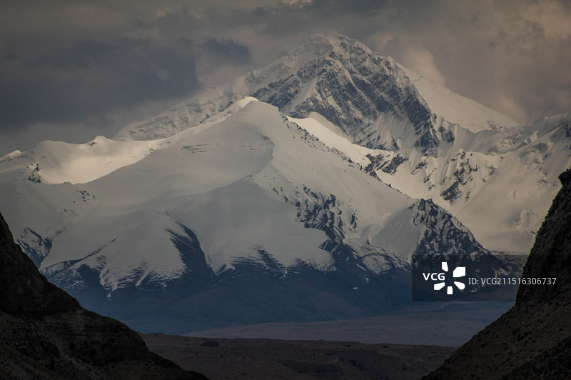 克孜勒苏柯尔克孜慕士塔格峰-喀拉库勒湖图片素材