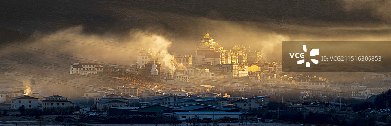 迪庆香格里拉松赞林景区图片素材