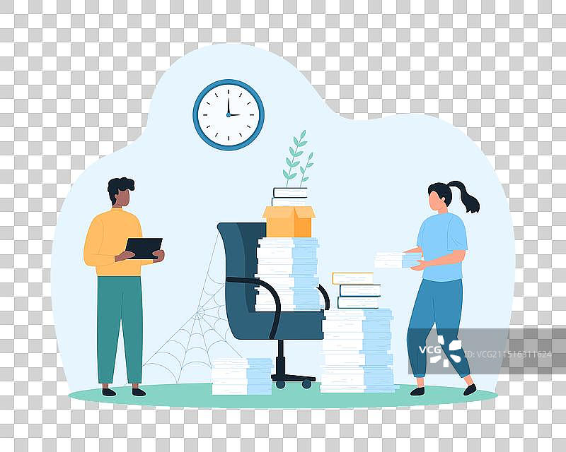 办公室人员短缺和招聘危机图片素材