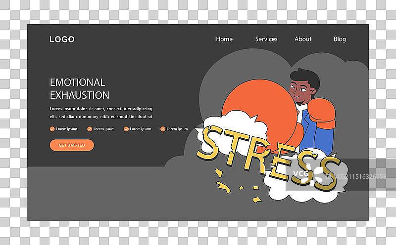 深色或夜间模式的“韧性”网页banner图片素材