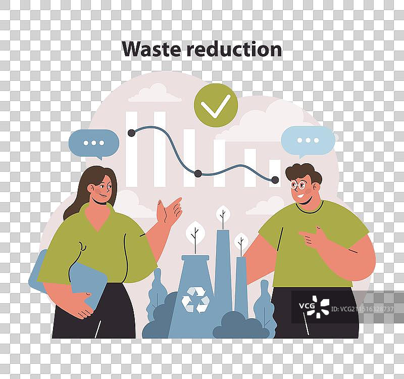 减少废物战略视觉专业人士图片素材