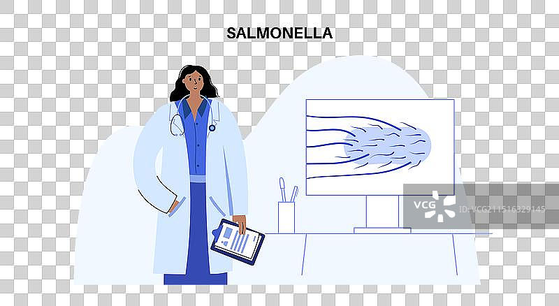 鼠伤寒沙门氏菌细胞图片素材