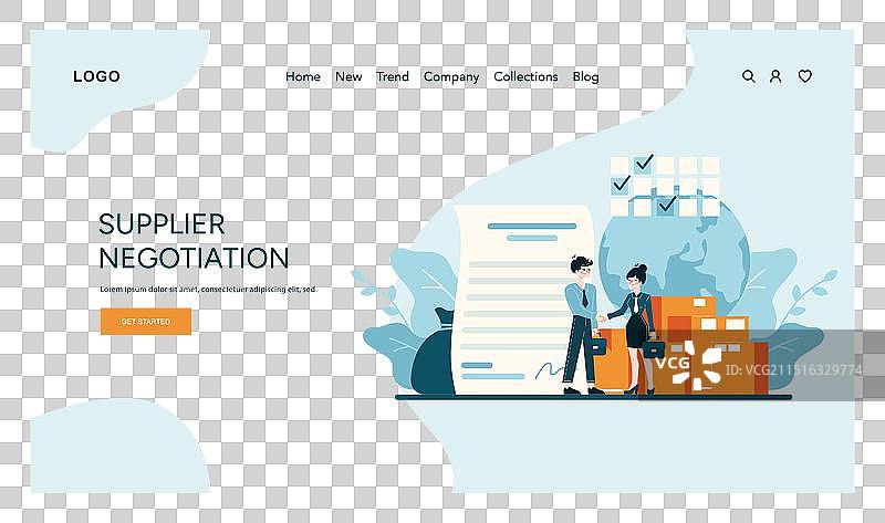 成功的商业协议和效率图片素材