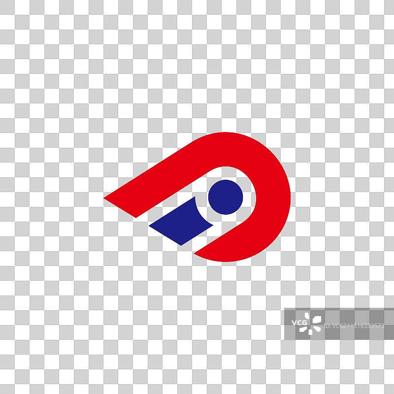 字母ID彩色跑步物体简约标志图片素材